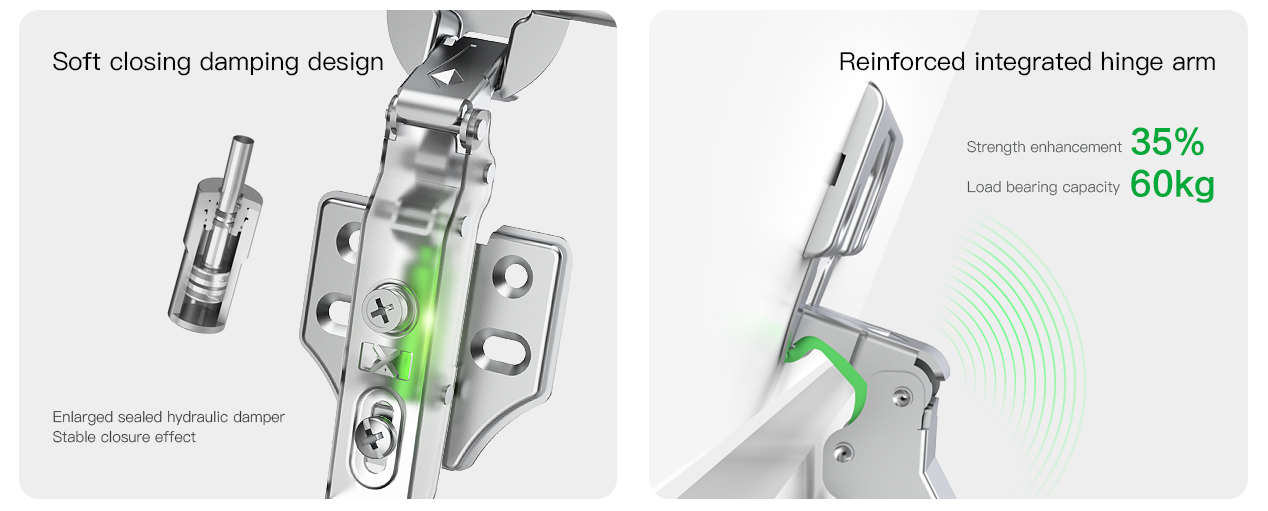 K32-201 Stainless SteelLarge Adjust Hinge